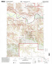 Download a high-resolution, GPS-compatible USGS topo map for Long X Divide, ND (2001 edition)