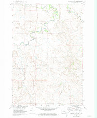 Download a high-resolution, GPS-compatible USGS topo map for Lookout Butte SE, ND (1973 edition)
