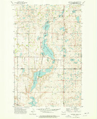 preview thumbnail of historical topo map of Burke County, ND in 1974