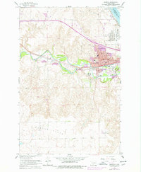 Download a high-resolution, GPS-compatible USGS topo map for Mandan, ND (1977 edition)