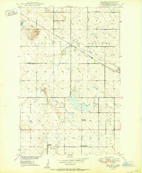 Download a high-resolution, GPS-compatible USGS topo map for Manfred, ND (1950 edition)