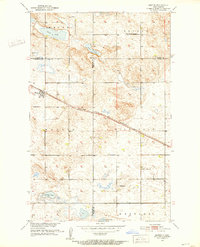 1951 Map of Pierce County, ND, 1952 Print