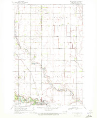 preview thumbnail of historical topo map of Traill County, ND in 1970