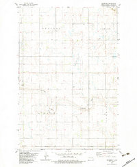 preview thumbnail of historical topo map of LaMoure County, ND in 1982
