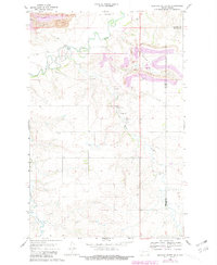 Download a high-resolution, GPS-compatible USGS topo map for Medicine Butte NE, ND (1981 edition)