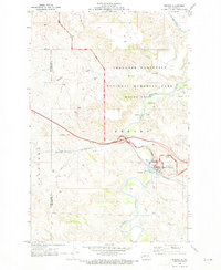 Download a high-resolution, GPS-compatible USGS topo map for Medora, ND (1973 edition)