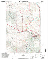 Download a high-resolution, GPS-compatible USGS topo map for Medora, ND (2001 edition)