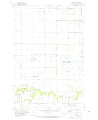 Download a high-resolution, GPS-compatible USGS topo map for Mekinock, ND (1975 edition)
