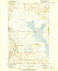 Download a high-resolution, GPS-compatible USGS topo map for Minnewaukan East, ND (1951 edition)