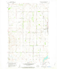 preview thumbnail of historical topo map of Benson County, ND in 1958