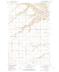 Download a high-resolution, GPS-compatible USGS topo map for Minot NW, ND (1976 edition)