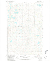 preview thumbnail of historical topo map of Ward County, ND in 1980