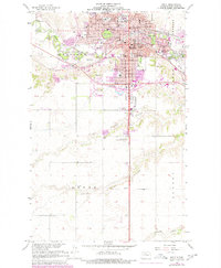 preview thumbnail of historical topo map of Minot, ND in 1966