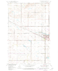 1950 Map of New Rockford, ND, 1977 Print
