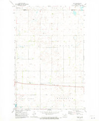 preview thumbnail of historical topo map of Benson County, ND in 1971