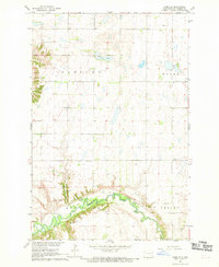 Download a high-resolution, GPS-compatible USGS topo map for Nome SE, ND (1969 edition)