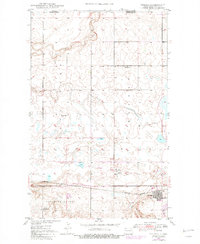 1947 Map of Noonan, ND, 1982 Print