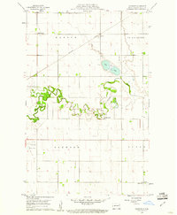 Download a high-resolution, GPS-compatible USGS topo map for Oakwood, ND (1961 edition)