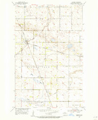 preview thumbnail of historical topo map of Bottineau County, ND in 1954