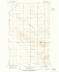 preview thumbnail of historical topo map of Rolette County, ND in 1954