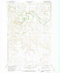 preview thumbnail of historical topo map of Grant County, ND in 1972