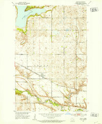 preview thumbnail of historical topo map of Pekin, ND in 1951