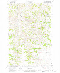 Download a high-resolution, GPS-compatible USGS topo map for Petes Creek, ND (1977 edition)