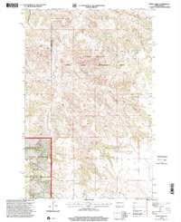 Download a high-resolution, GPS-compatible USGS topo map for Petes Creek, ND (2001 edition)