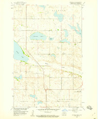 preview thumbnail of historical topo map of Pierce County, ND in 1958