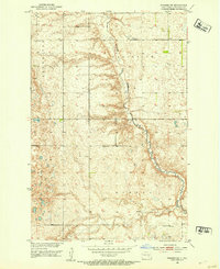 preview thumbnail of historical topo map of Stutsman County, ND in 1952