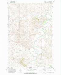 preview thumbnail of historical topo map of Slope County, ND in 1980