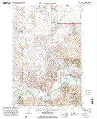 Download a high-resolution, GPS-compatible USGS topo map for Red Wing Creek, ND (2001 edition)
