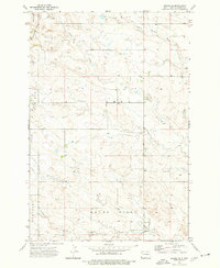 Download a high-resolution, GPS-compatible USGS topo map for Rhame SE, ND (1977 edition)
