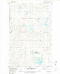 preview thumbnail of historical topo map of Ward County, ND in 1980