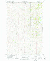 Download a high-resolution, GPS-compatible USGS topo map for Roosevelt Creek West, ND (1977 edition)