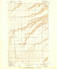 Download a high-resolution, GPS-compatible USGS topo map for Sawyer SW, ND (1950 edition)