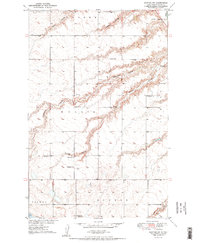 preview thumbnail of historical topo map of Ward County, ND in 1950