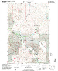 Download a high-resolution, GPS-compatible USGS topo map for Sheep Creek, ND (2001 edition)