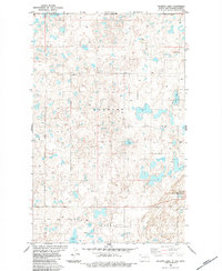 Download a high-resolution, GPS-compatible USGS topo map for Skjermo Lake, ND (1984 edition)