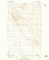 preview thumbnail of historical topo map of Bottineau County, ND in 1954