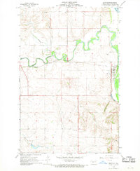 1968 Map of Stanton, ND, 1969 Print