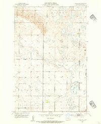 1952 Map of Steele NE, 1954 Print