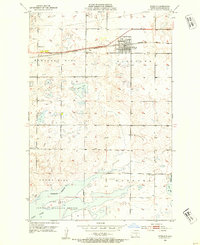 1952 Map of Steele, 1954 Print