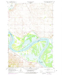 preview thumbnail of historical topo map of Burleigh County, ND in 1976