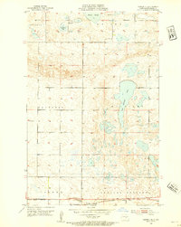 preview thumbnail of historical topo map of Kidder County, ND in 1952