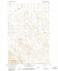 Download a high-resolution, GPS-compatible USGS topo map for Teepee Buttes, ND (1982 edition)