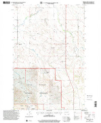 Download a high-resolution, GPS-compatible USGS topo map for Tepee Buttes, ND (2001 edition)