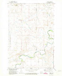 preview thumbnail of historical topo map of Grant County, ND in 1971
