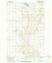 Download a high-resolution, GPS-compatible USGS topo map for Turtle Creek NW, ND (1963 edition)