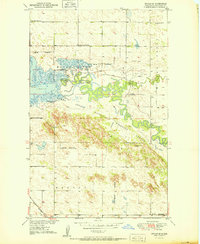 Download a high-resolution, GPS-compatible USGS topo map for Upham SE, ND (1950 edition)